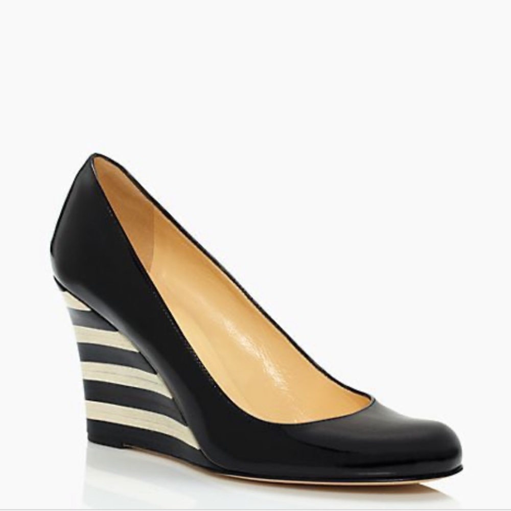 Kate Spade patent leather wedges